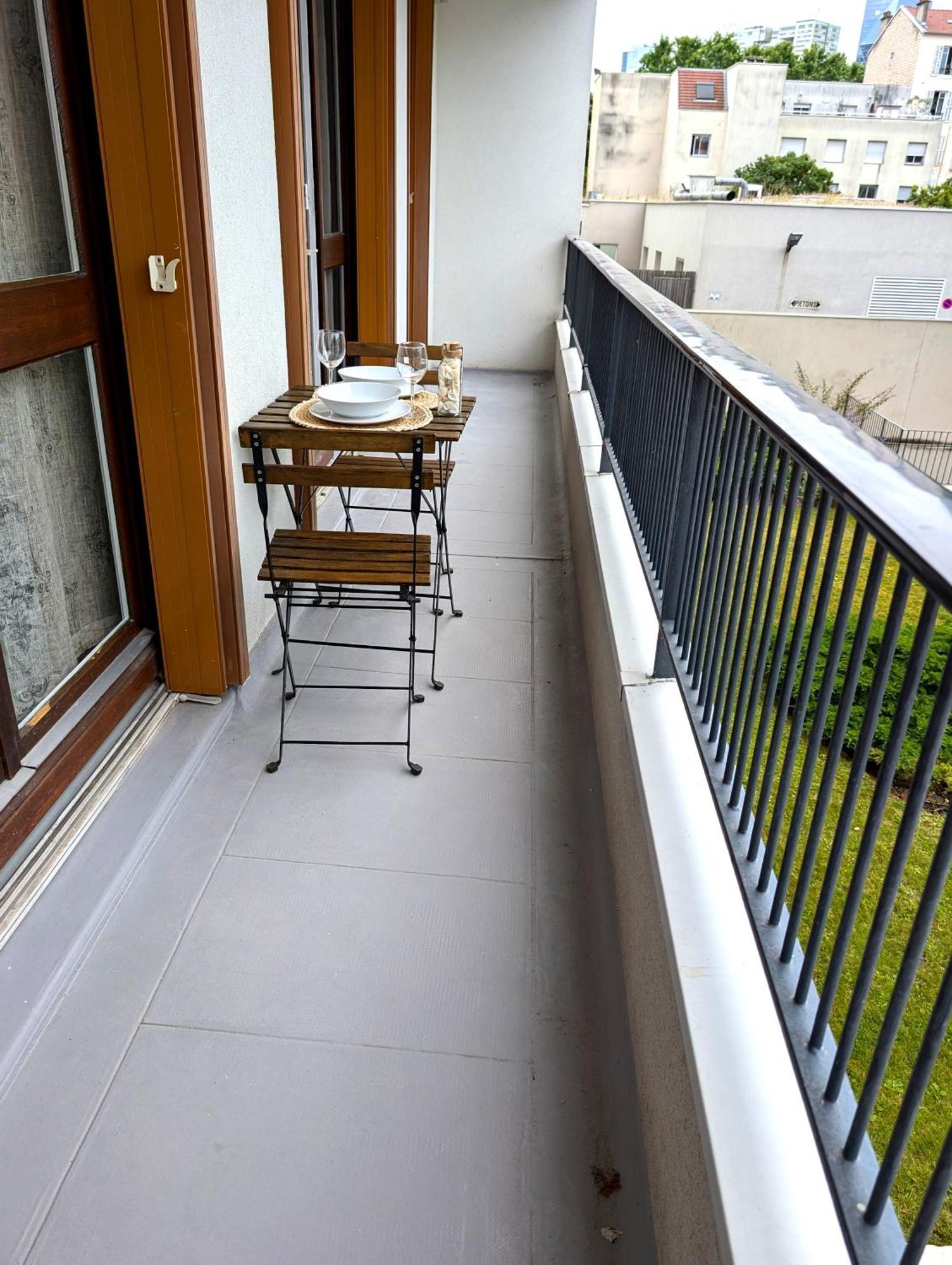 Ferienwohnung Evasion La Defense - Balcon & Wi-Fi, A 10 Min De Paris Courbevoie Exterior foto